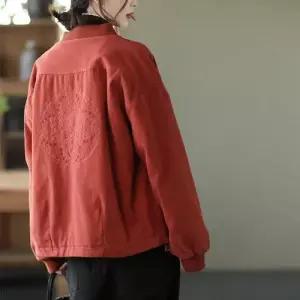 여친 하프 면 봄 빈티지 코트 원색 베이스볼 슬러브 패딩 원템1