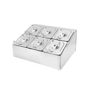 반찬 셀프바 통 식당 신선 보온 반찬냉장고 한식당 미니