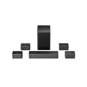 ULTIMEA 7 1ch 무선 서브우퍼 사운드바 TV용 가상 서라운드 사운드 시스템 앱 제어 410W 전력 유선 스피커 4개 홈 시어터 포세이돈 D70