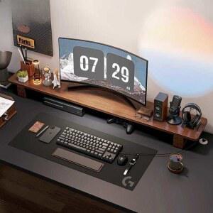 1200 모니터 받침대 듀얼 와이드 선반 다이 스탠드