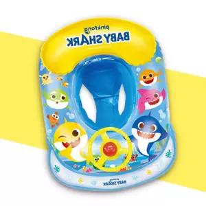 핑크퐁 아기상어 자동차 쿠션 보행기튜브 (블루)