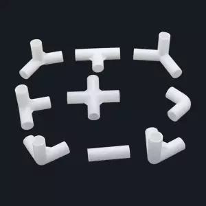 5Pcs 내경 12mm 스트레이트 엘보 4 방향 티 커넥터 60 90 120 135 학위 PVC DIY 옷장 텐트 피팅 어댑터