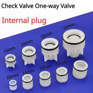 플러그인 플라스틱 비 반환 밸브 스프링 체크 수족관 정원 관개 용 외부 Dia.10-32mm 수량계 배관 부품