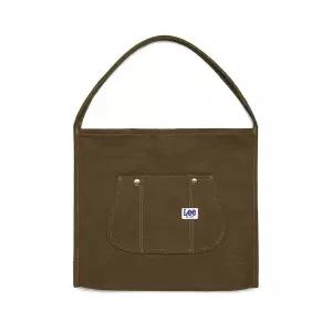 리 LEE 빅 포켓 에코백 브라운