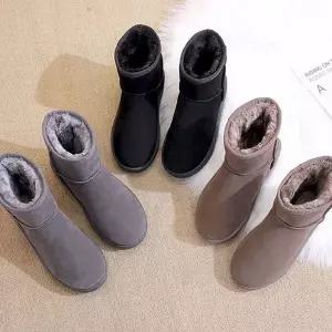 [하프클럽/]베이직 퍼안감 양털 숏 부츠 여성 겨울 따뜻한 털신발