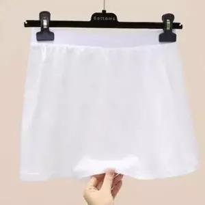 여성 페이크 밴딩 스커트 레이어드 이너 무지 힙커버 체형보정