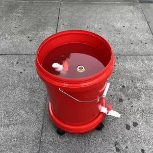 바퀴달린 양동이 말통 바퀴 물통 세차 쓰레기통 직사각형