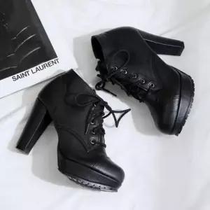 국내제작 둥근코 가보시 옆지퍼 통굽 여자 워커힐 안정감착화