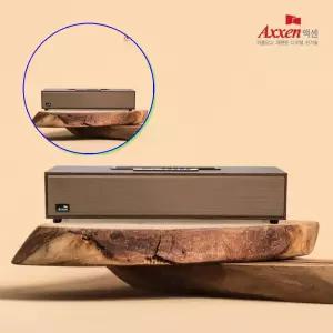 쌍문상회 롱브릭 원목디자인 일체형스피커 카페 매장용 가정용 엑센 우드톤 블루투스