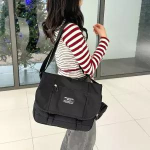 여성 대학생가방 여행보조 길이조절 크로스 메신저 백