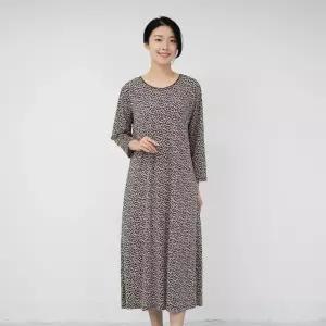 [모슬린]엄마옷 레오파드 홈웨어 원피스 614FGH026 마담중년여성빅사이즈50대60대