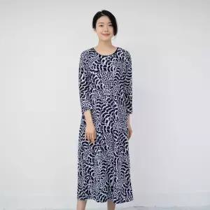 [모슬린]엄마옷 레오파드 원피스 홈웨어 614FGH025 마담중년여성빅사이즈50대60대