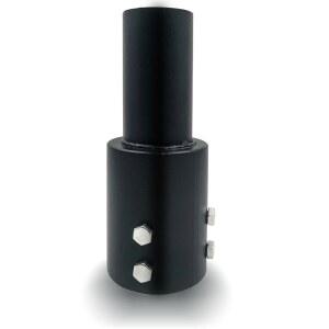 3인치 원형 폴용 테논 슬립 핏터 어댑터, LED 주차장 조명용 헤비 듀티 2 3/8 금속 실외 장착 브래킷, 신발 상자 조명, 스트리트 라이트(3인치 어댑터)