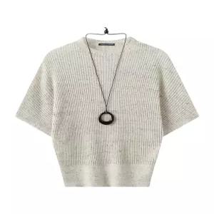 [미니멈에브리데이][미니멈 에브리데이]심플 골지 가오리핏 목걸이 세트 니트 (EC2KT013D)