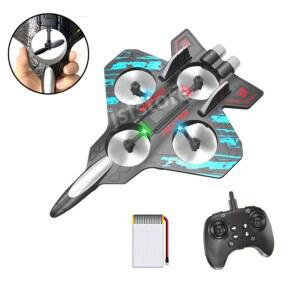 RC 비행기 전투기 드론 조종 블루 충전식 무선 입문용 스티로폼