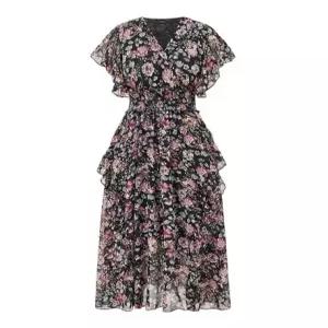 러블리 플라워 프릴 캉캉 롱 원피스 GQBOW019D)