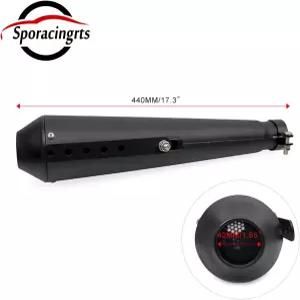 스포레이싱츠 스테인리스 스틸 모터사이클 배기 머플러 소음기 파이프 입구 1.46 1.54 1.65 1.77인치 더트