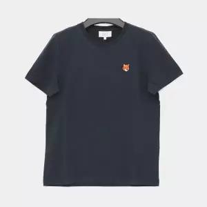 메종키츠네 26SS 폭스헤드 패치로고 반팔 여성 티셔츠 PW00113KJ7026 0413