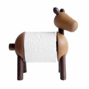 원목 두루마리 휴지걸이 곰 거치대 키친타올홀더 티슈케이스