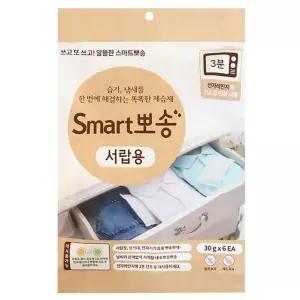 [셀러에이드]전자레인지 3분으로 다시 쓰는 서랍 제습제 30g 6입