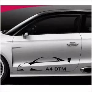 D24 아우디 A4 DTM 로고 데칼스티커 TKG-06 주문제작 포인트스티커