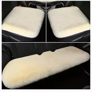 [셀러에이드]D24 차량용 레더래빗 겨울 방석 앞좌석 뒷좌석