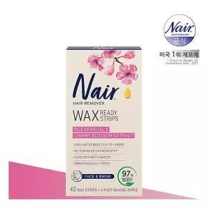 네어 민감성용 얼굴비키니라인 제모왁스스트립 40매+4매