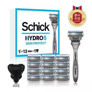 [GS][신제품]쉬크 하이드로5 스킨프로 날13입+면도기+커버1