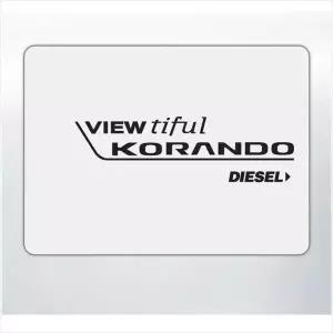 D24 뷰티풀코란도호환 주유구 데칼스티커 189 주문제작 포인트스티커