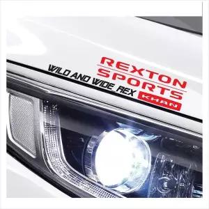 D24 렉스턴 스포츠칸호환 미니 슬로건 데칼스티커 깔끔한차량스티커