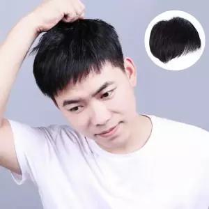 [셀러에이드]남성 부분 정수리 앞머리 붙임머리 미용 장발
