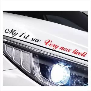 D24 베리뉴 티볼리호환 슬로건 로고 데칼스티커 깔끔한차량스티커