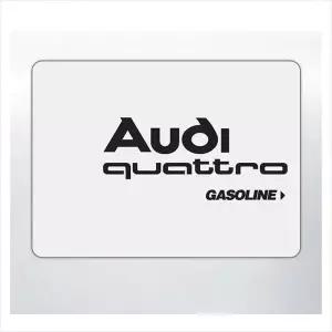 D24 아우디 콰트로 주유구 데칼스티커 TKIC-10 주문제작 포인트스티커