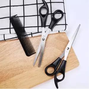 [셀러에이드]숱가위 빗 세트 미용 이발 커트 틴닝 컷팅 가위