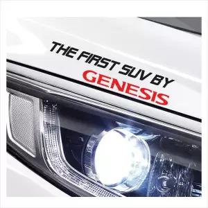 D24 제네시스GV80호환 미니 슬로건 로고 데칼스티커