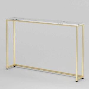 슬림테이블 현관 거실 소파 긴 테이블 80x20x75cm 검정 장식 선반장