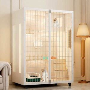 빌라형 고양이 집 하우스 베란다 그레이 (90x60x90) 캣타워 캣폴 다크 아파트