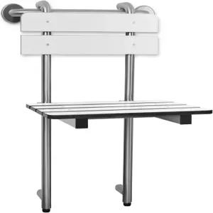 휴대용 걸이형 프로필 벤치 샤워 시트 18인치 그랩 바 지지 스테인리스 스틸 화이트