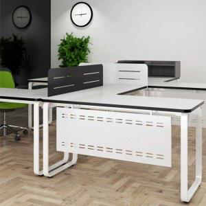 책상 하부 가림막 가림판 철제 108 파티션 40cm 블랙 사무실 가리개