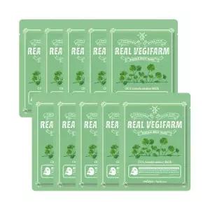 포더스킨 슈퍼푸드 리얼 베지팜 더블 샷 마스크 23ml (10매) 시카