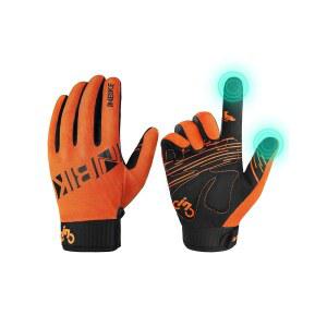 터치스크린 패드가 달린 미끄럼 방지 산악 자전거용 MTB 인바이크 장갑 / 운동 헬스장 야외용