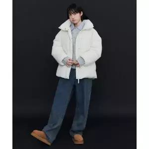 리 LEE 우먼 릴랙스드핏 코듀로이 데님 팬츠 인디고 다크