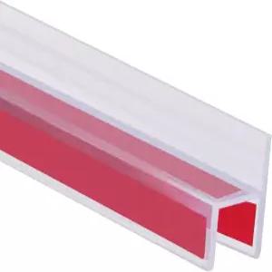 10피트 샤워 도어 측면 씰 스트립 3/8인치 10mm 유리 프레임 없는 실리콘 욕실 워터 가드 스윕 배리어용