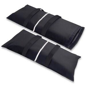 조로하이커 우산 베이스 무게 모래주머니, 베이스용 50파운드 충전식 모래주머니 2개, 캔틸레버 파티오 우산, 트램펄린, 야외 정원 뒷마당 가구(충전재 없음)