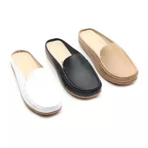 [하프클럽/]여자 코지 사각코 클래식 슬리퍼 뮬