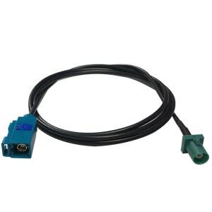 Z형 SMB 암수 회전 연결선 RG174 동축 케이블