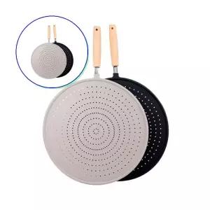 쌍문상회 용기뚜껑 KP 우드손잡이 후라이팬덮개 L 31.5cm