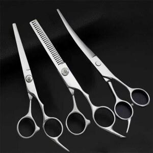 애견 미용가위 세트 강아지 숱 셀프미용 커브 독일기술