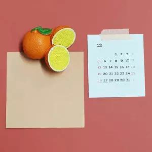 음식 모형 마그넷 오렌지