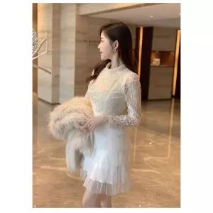 앤트맨 원피스 스커트 망사 여자 레이스 펀칭 레깅스 OPH1